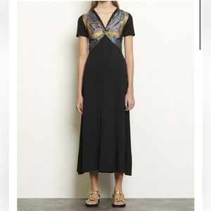 Sandro Paris Jersey dress with insert (EU 36, Size 1, S)